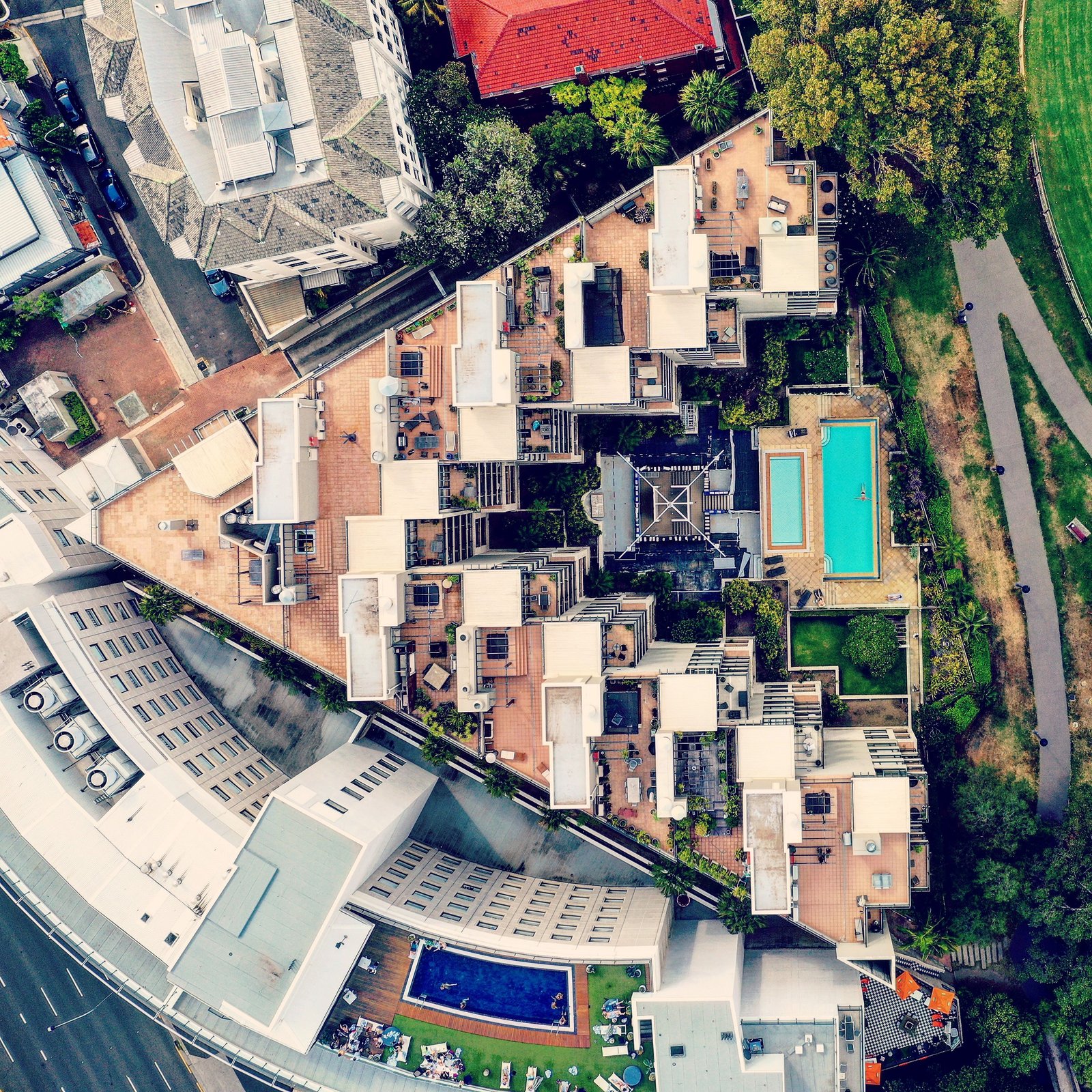 Bengaluru residential aerial view